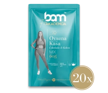 fit breakfast chocolate and coconut 18 pcs