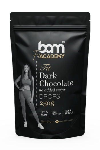 Dark chocolate drops, no added sugar, 250 g