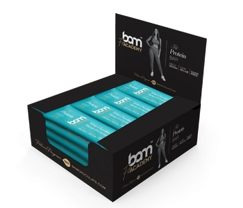 Protein bar with sweetener, White chocolate, mango and coconut