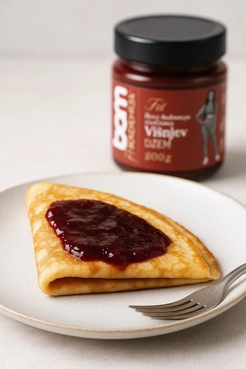 Sour cherry jam, no added sugar, 200 g