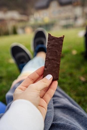 Protein bar with sweetener, Double dark chocolate