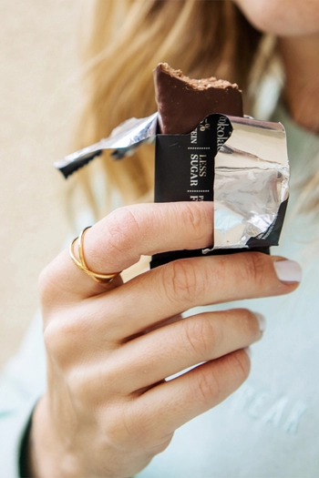 Protein bar with sweetener, Double dark chocolate