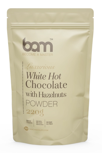 hazelnut white hot chocolate 220 g