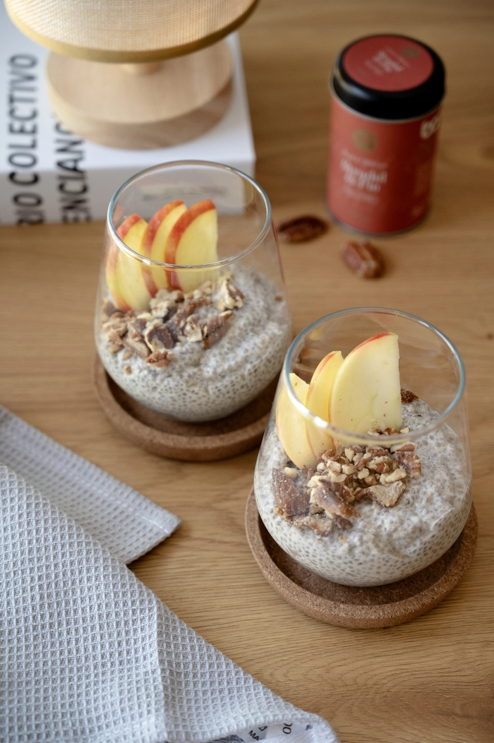 apple chia pudding