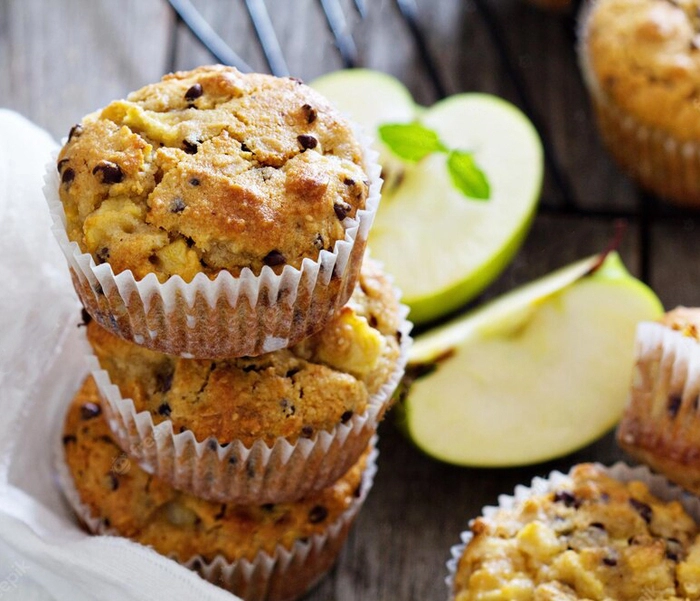 healthy strawberry muffins with chia seeds